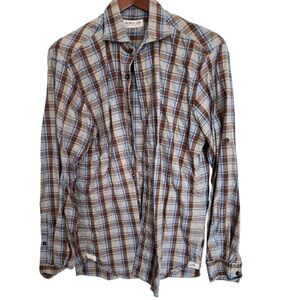 Plaid Button-Up Shirt size medium